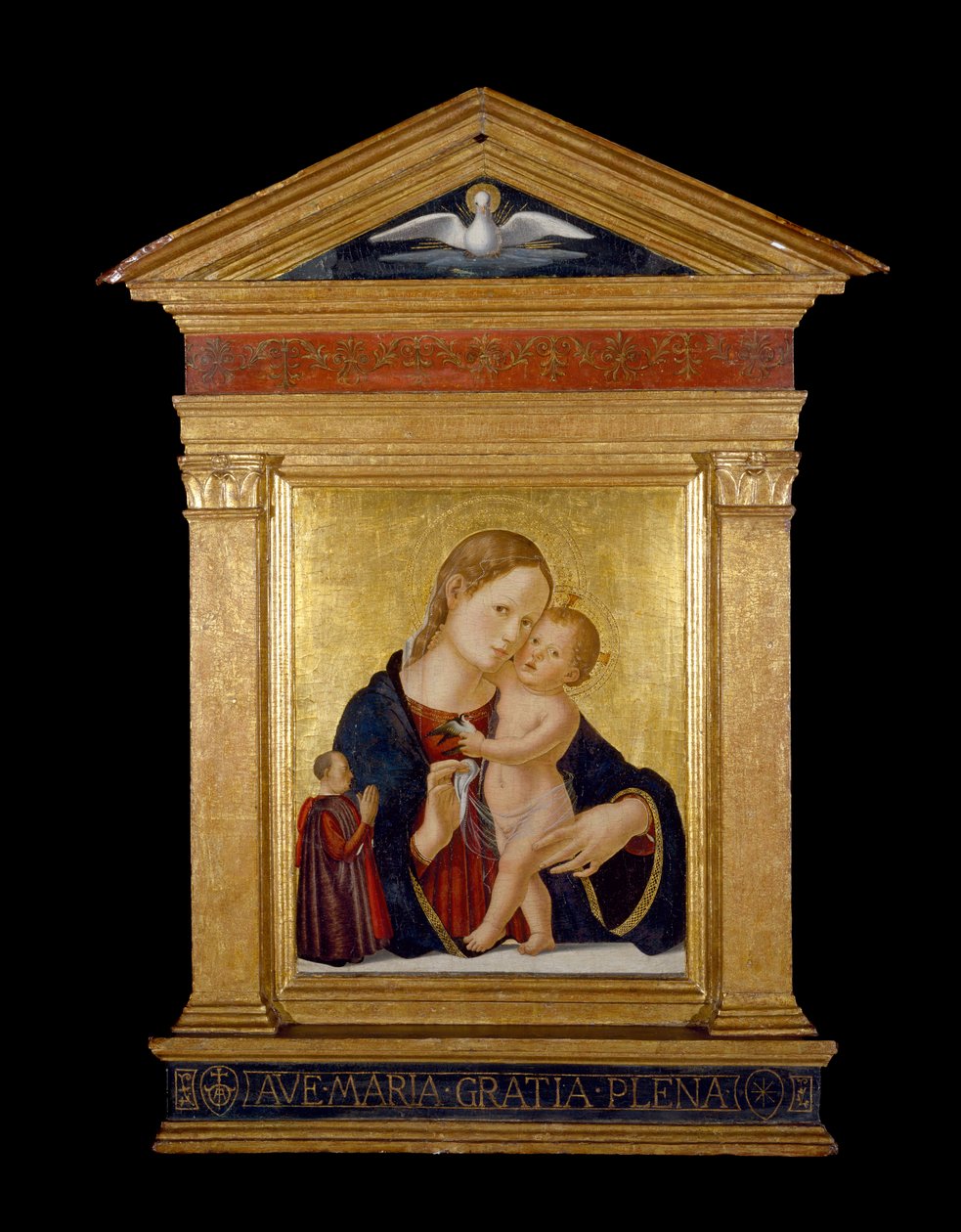 Virgen y Niño con donante, c.1480 de Antoniazzo Romano