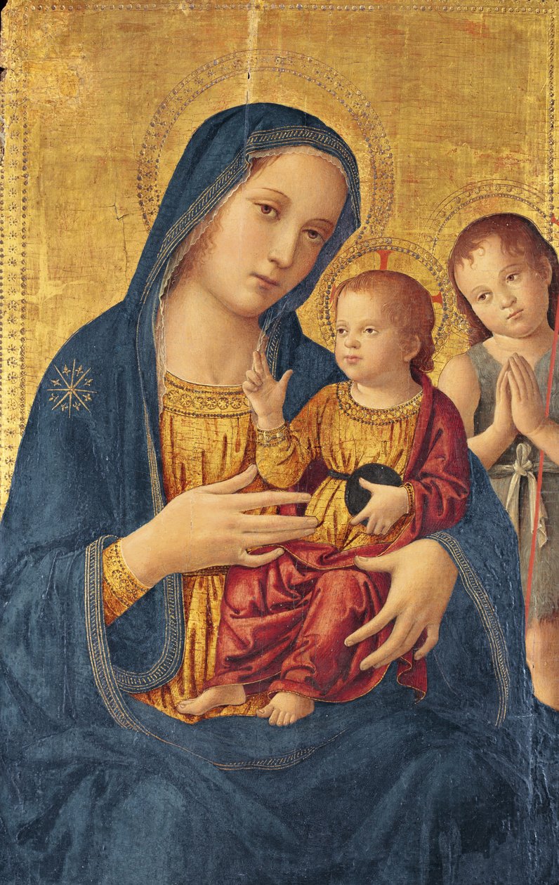 Virgen y Niño con San Juan Bautista de Antoniazzo Romano