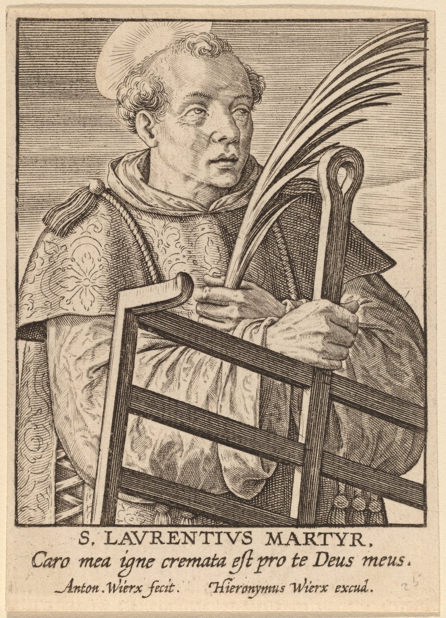 San Lorenzo Mártir de Antonie Wierix