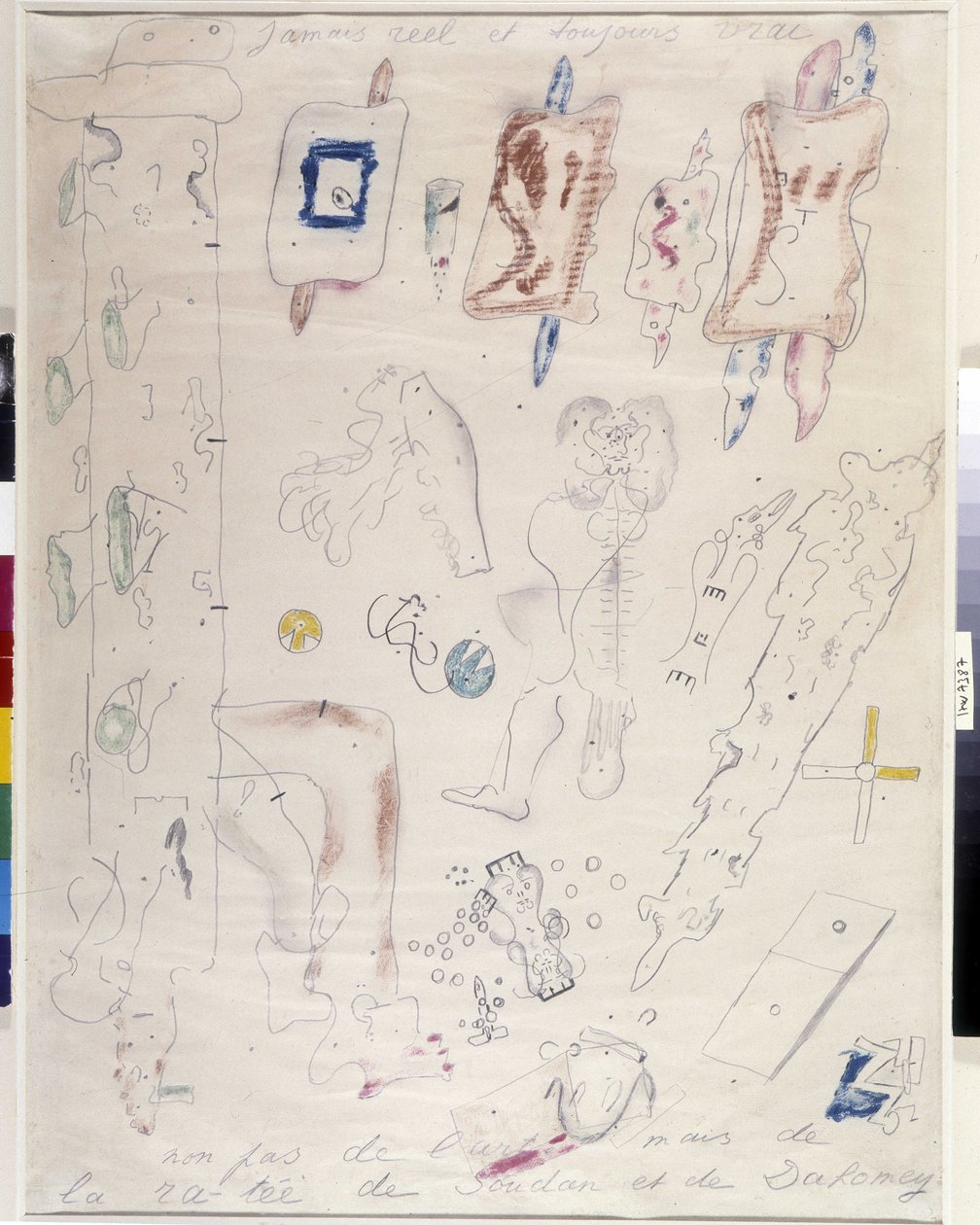 Nunca real y siempre verdadero - Enero 1945 (dessin) de Antonin Artaud