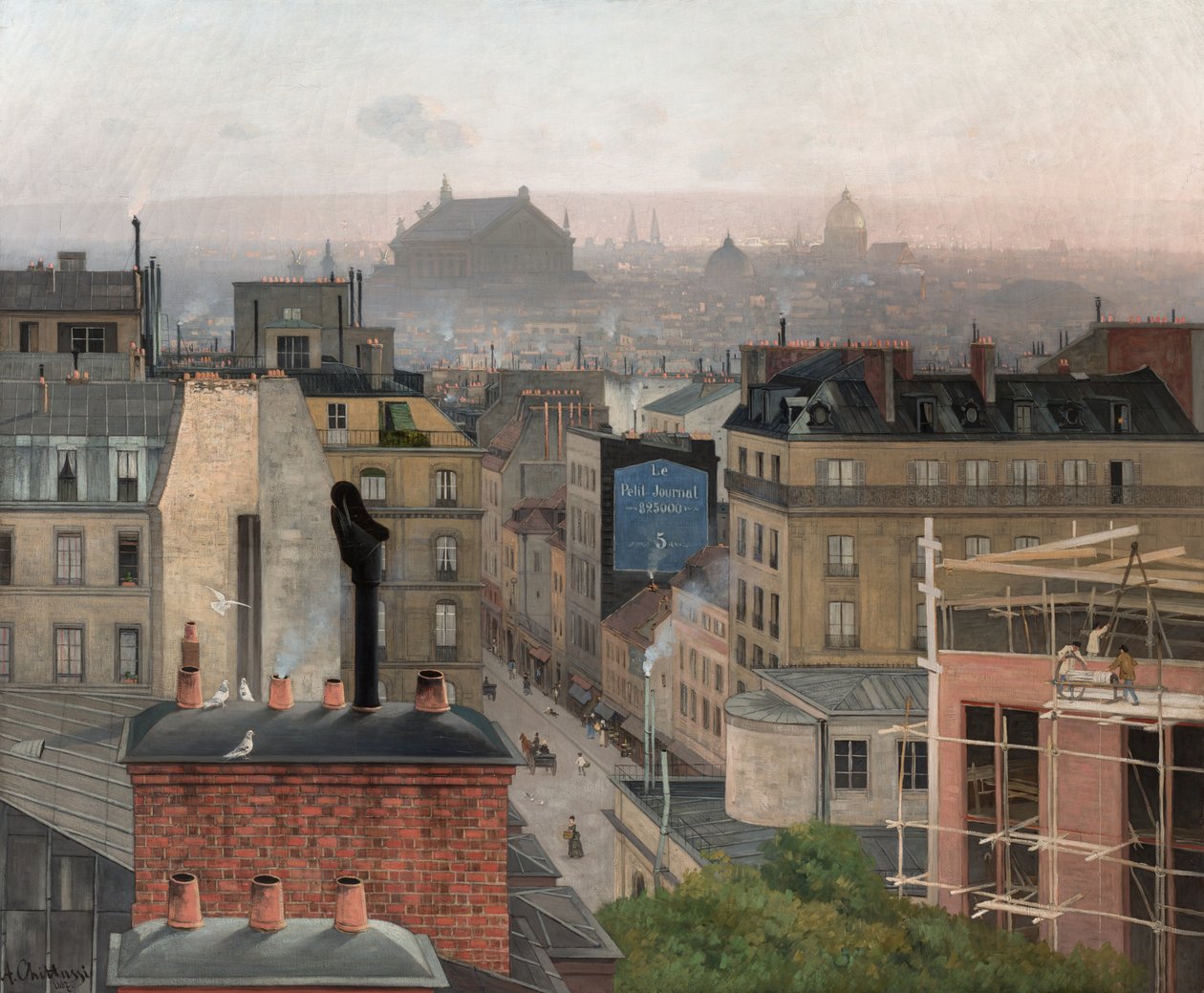 París visto desde Montmartre, 1887 de Antonin Chittussi
