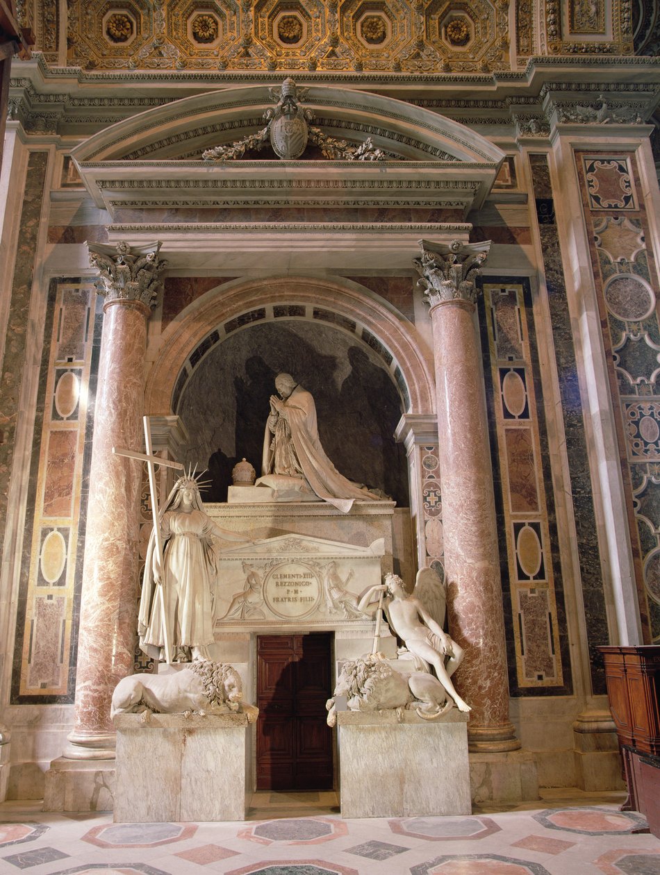 Tumba del Papa Clemente XIII (1693-1769), 1783-92 de Antonio Canova