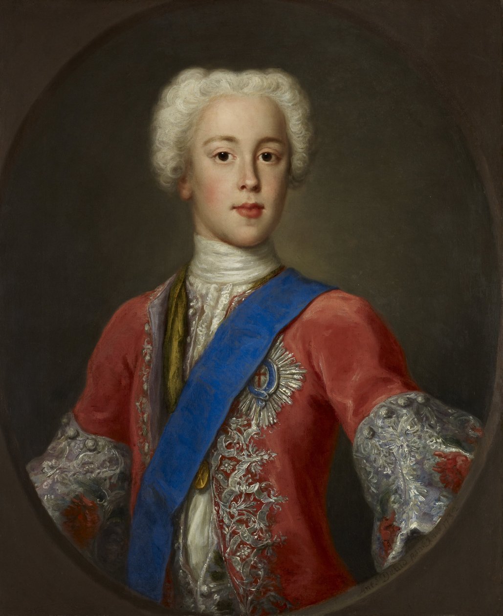 Príncipe Carlos Eduardo Stuart, 1720 - 1788. Hijo mayor del Príncipe James Francis Edward Stuart de Antonio David