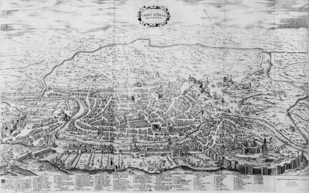 Mapa de Roma, del 