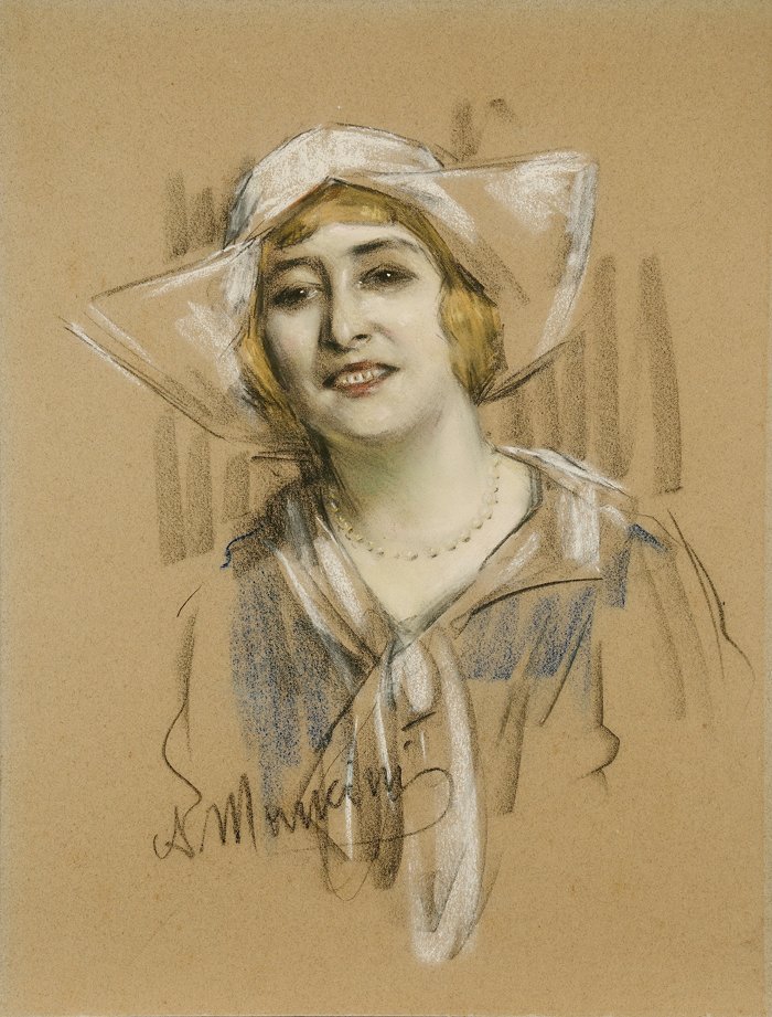 Retrato de una dama de Antonio Mancini