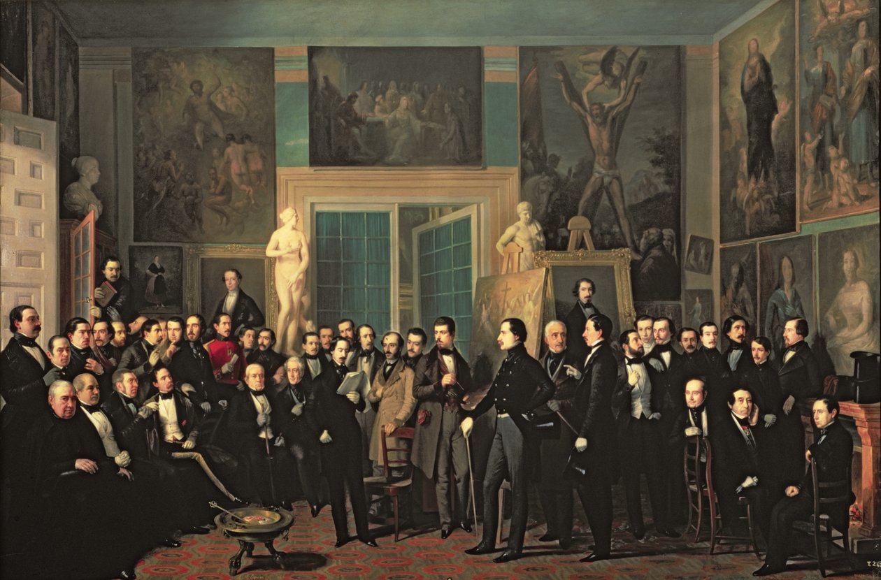 La reunión de los poetas, 1846 de Antonio María Esquivel