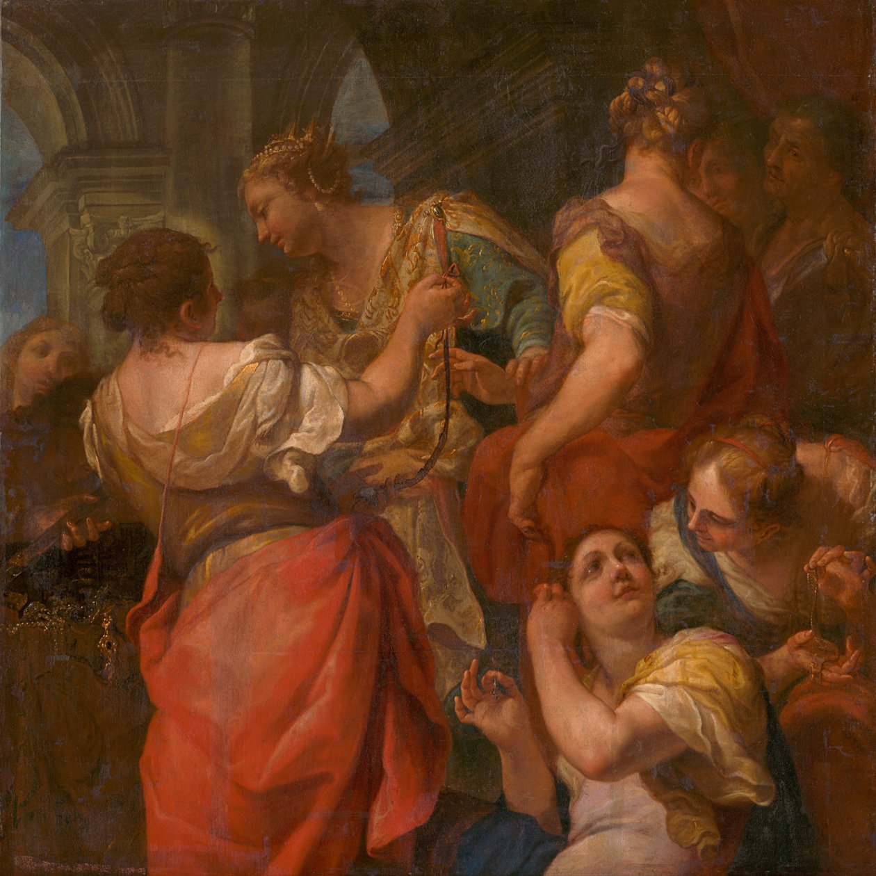 Aquiles y las hijas del rey Licomedes de Antonio Molinari