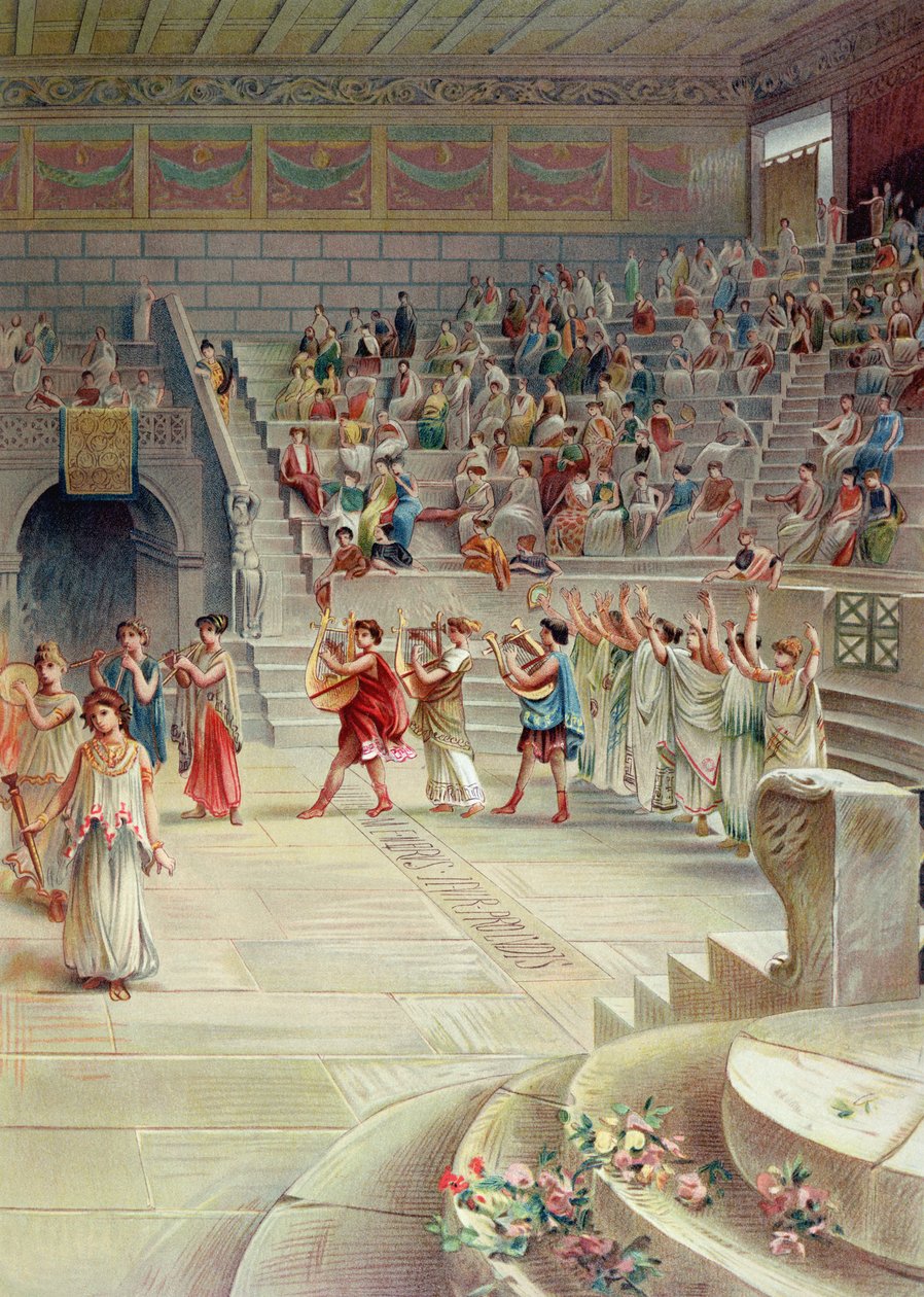 Un festival de música en Pompeya de Antonio Niccolini
