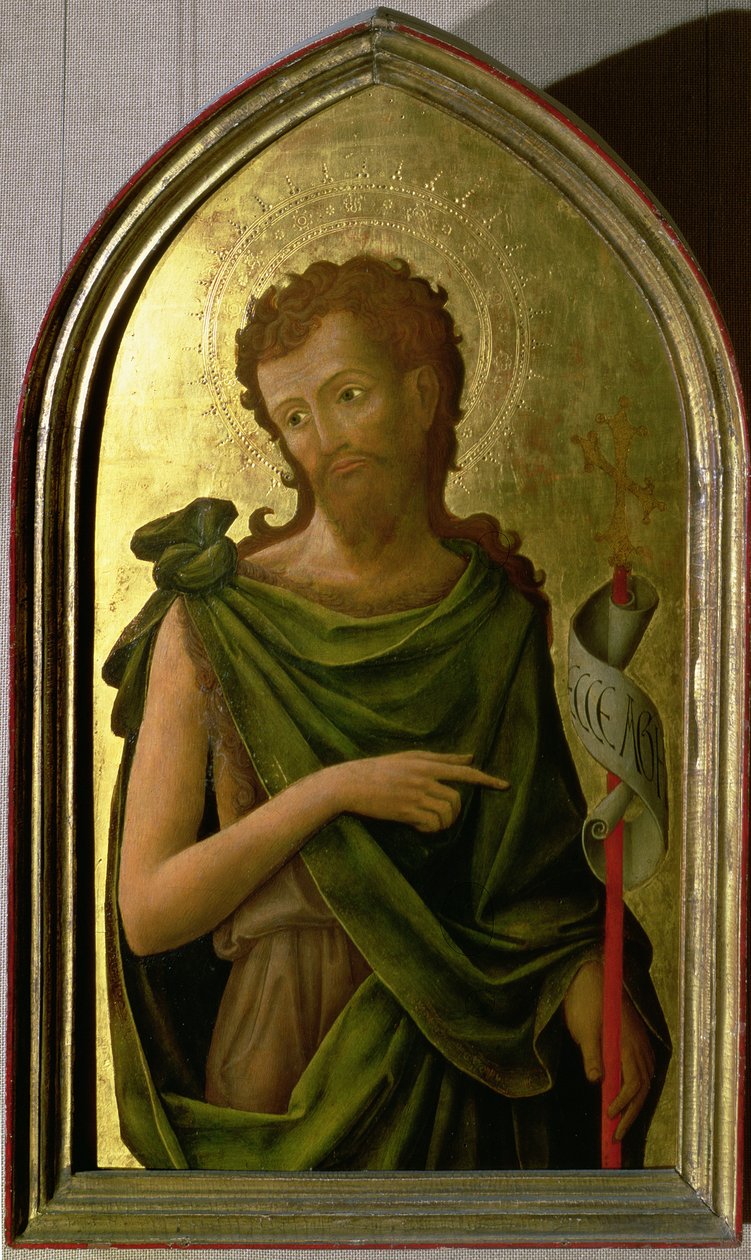 San Juan Bautista, panel de un políptico retirado de la iglesia de San Francesco en Padua, 1451 (panel) de Antonio Vivarini