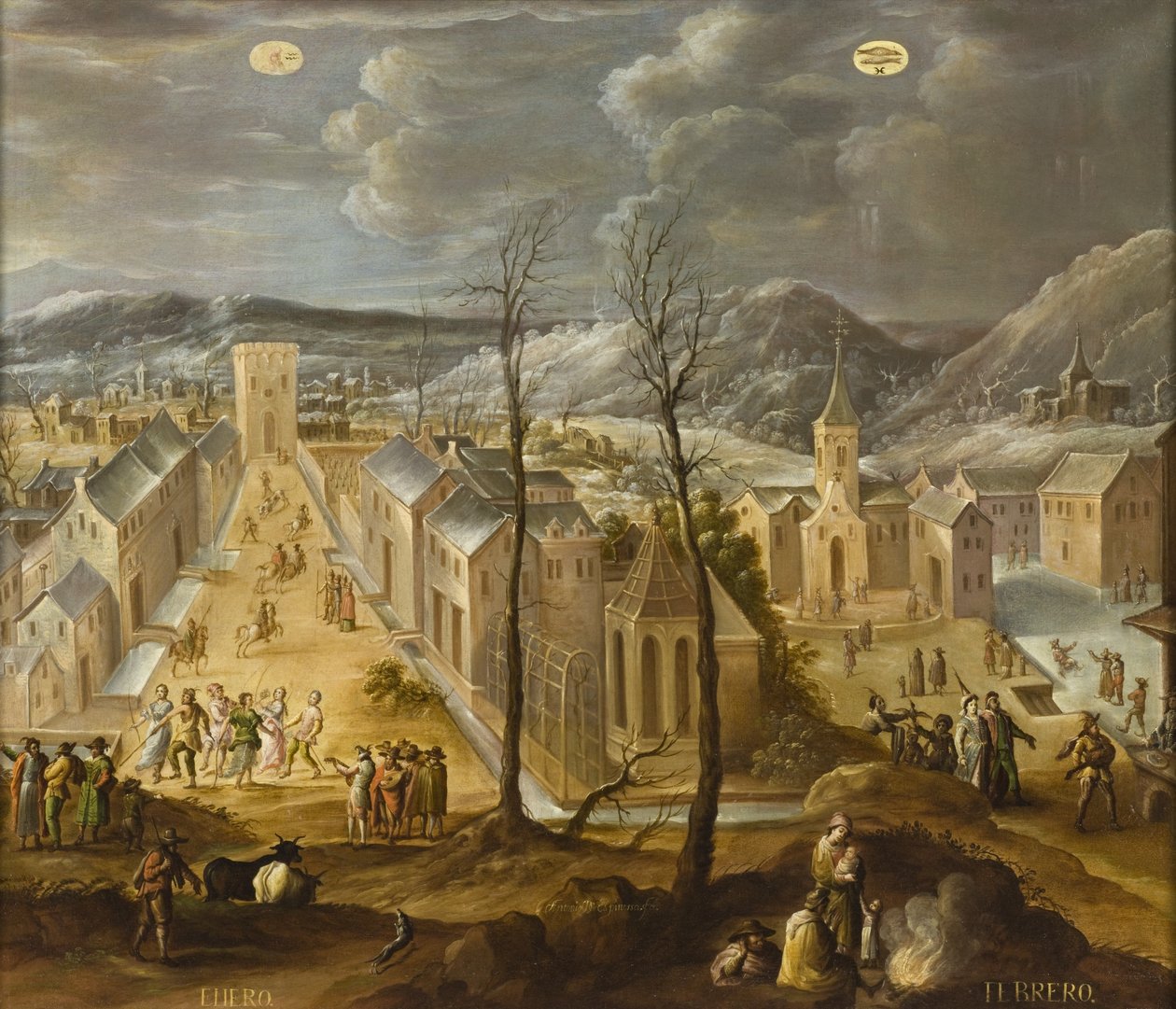 Enero y febrero de Los doce meses del año, 1650-99 de Antonio de Espinosa
