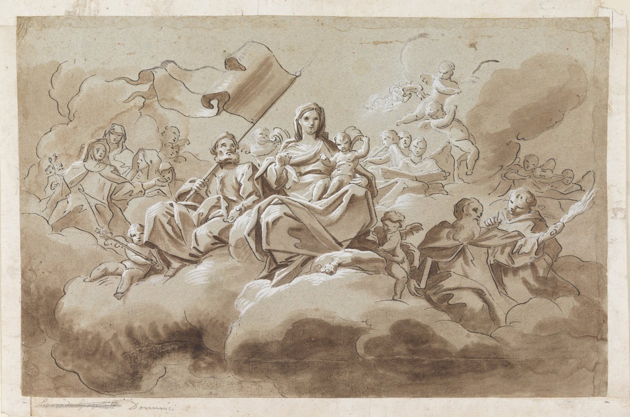 La Virgen y el Niño rodeados de santos de Antonio di Dominici