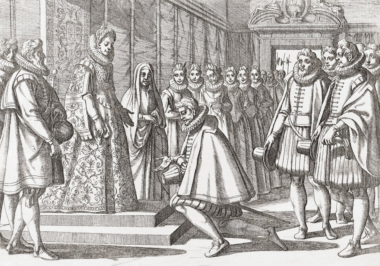 Felipe III, Rey de España ante Margarita de Austria de Antonio (after) Tempesta