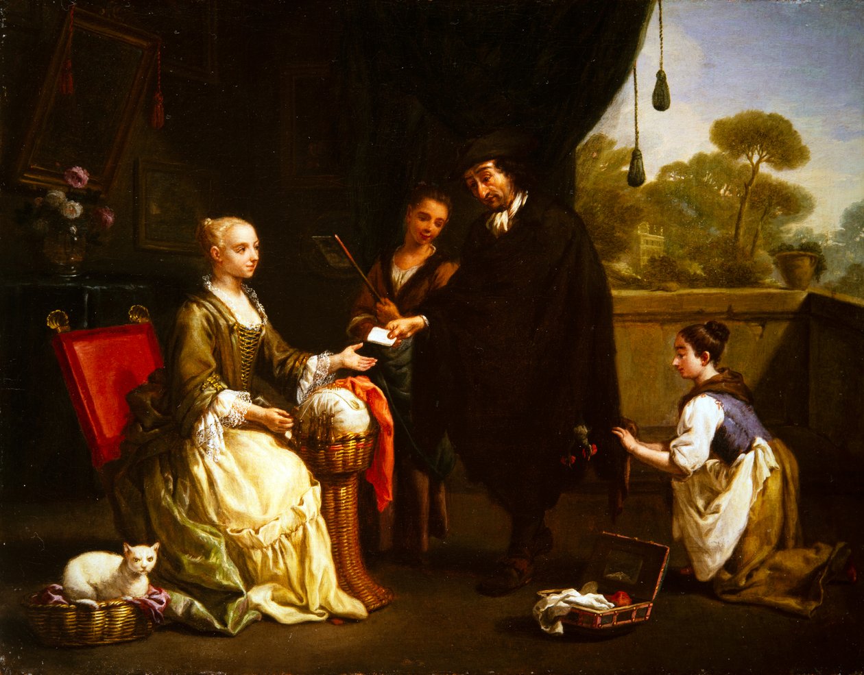 Un par de temas de género (pintura) de Antonio Amorosi