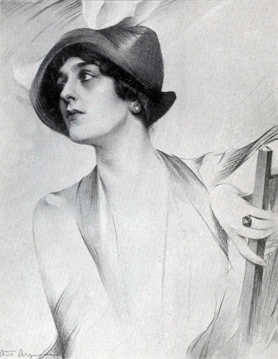 Lina Cavalieri (dibujo) de Antonio Argnani