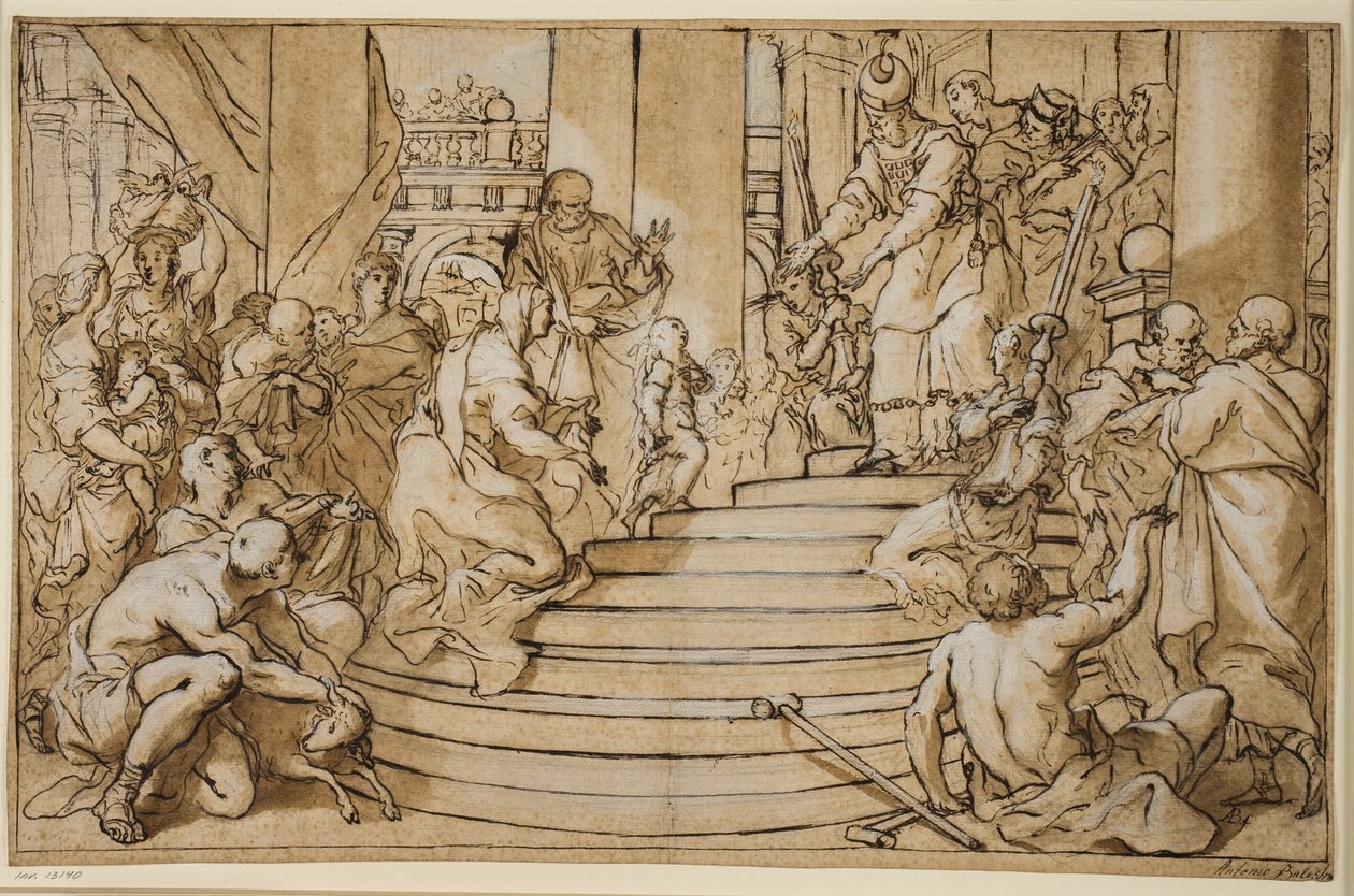 La presentación de la Virgen en el templo de Antonio Balestra