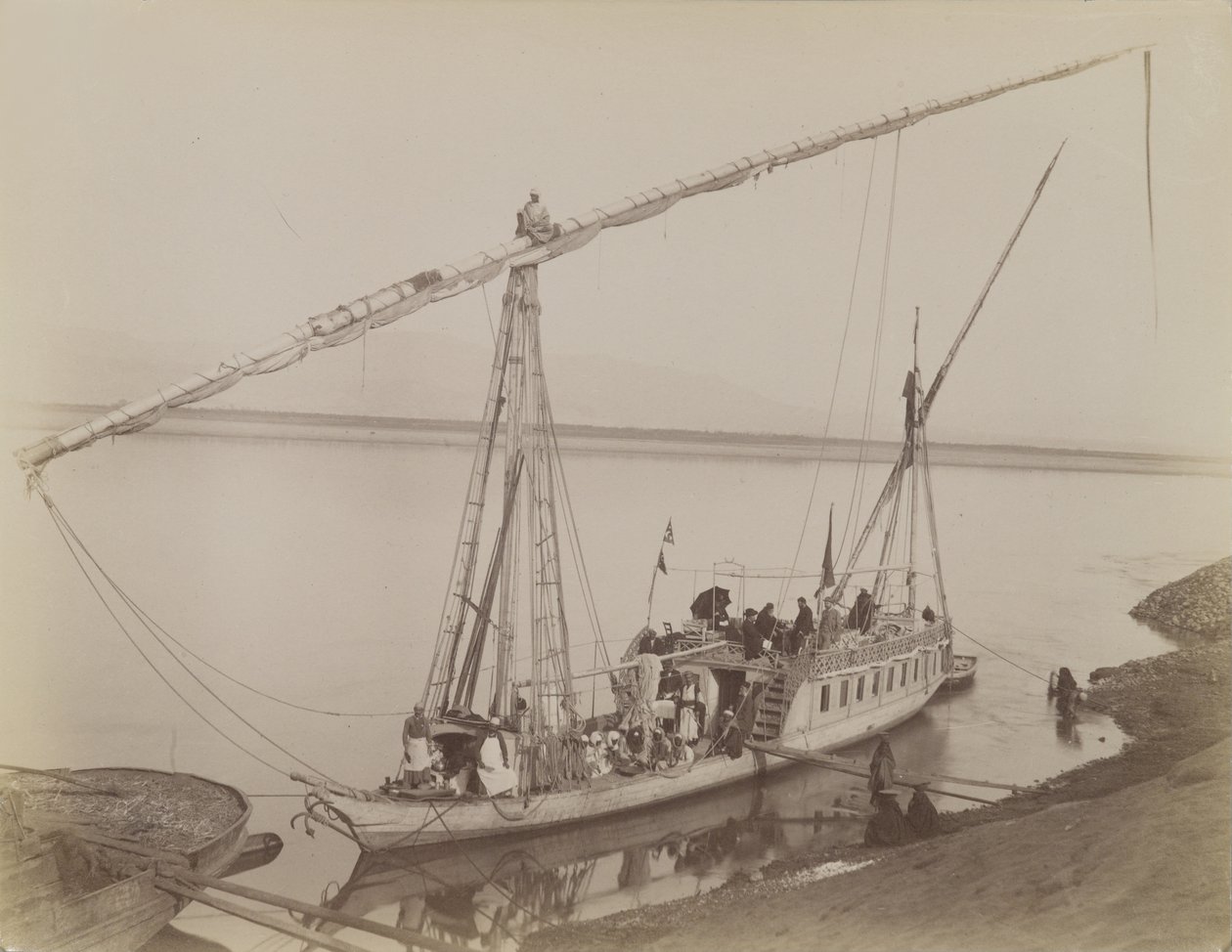 Dahabieh en Luxor de Antonio Beato