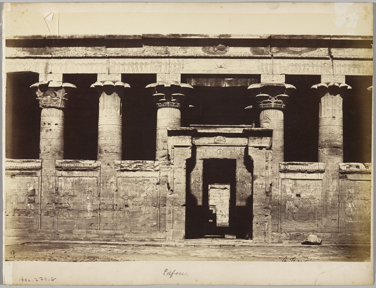 Edfu, Egipto de Antonio Beato