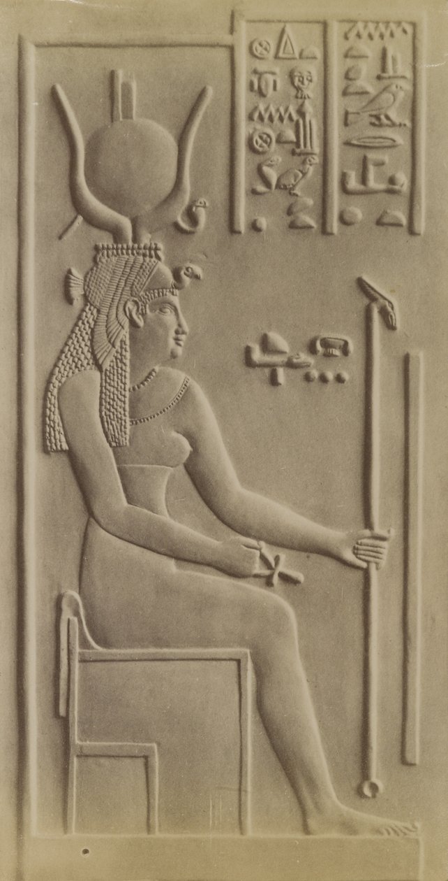 Isis, Templo en Dendera de Antonio Beato