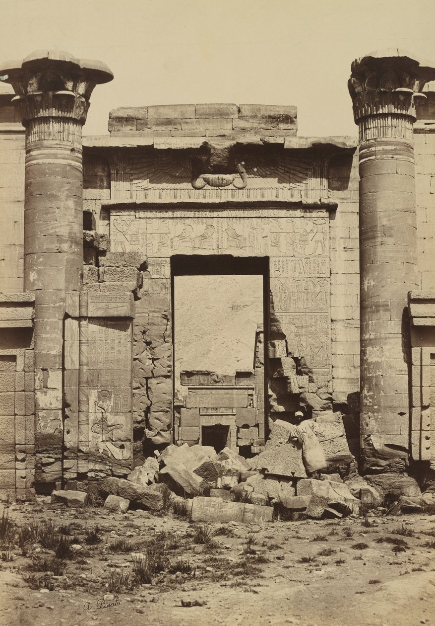 Medinet Habu: Columnas Romanas de Antonio Beato