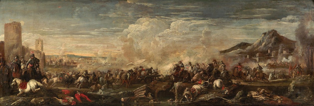 Escena de batalla de Antonio Calza