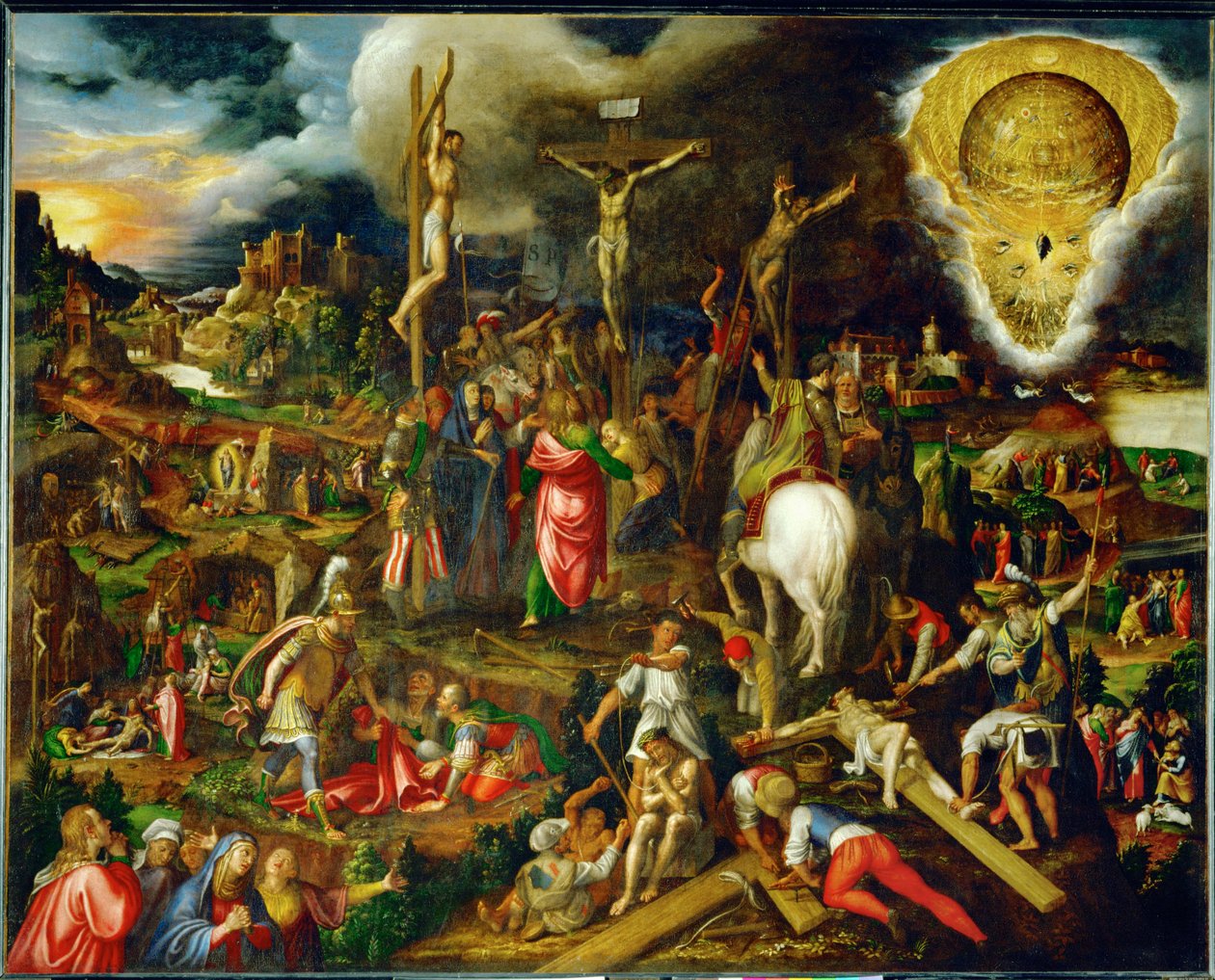 El misterio de la pasión, la resurrección y la ascensión de Cristo de Antonio Campi