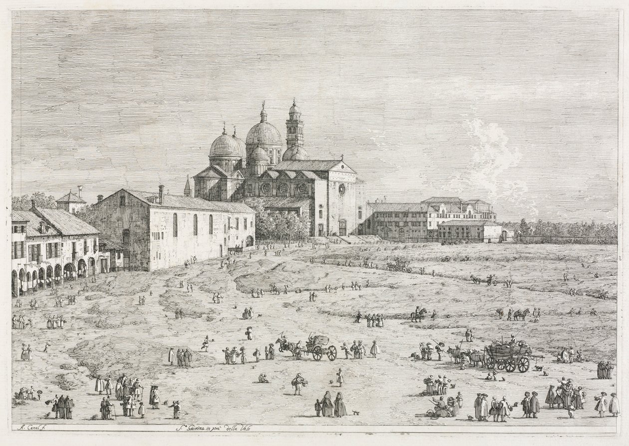 Vistas: Iglesia de Santa Justina en Prà della Valle, Padua, 1735-1746 de Giovanni Antonio Canal