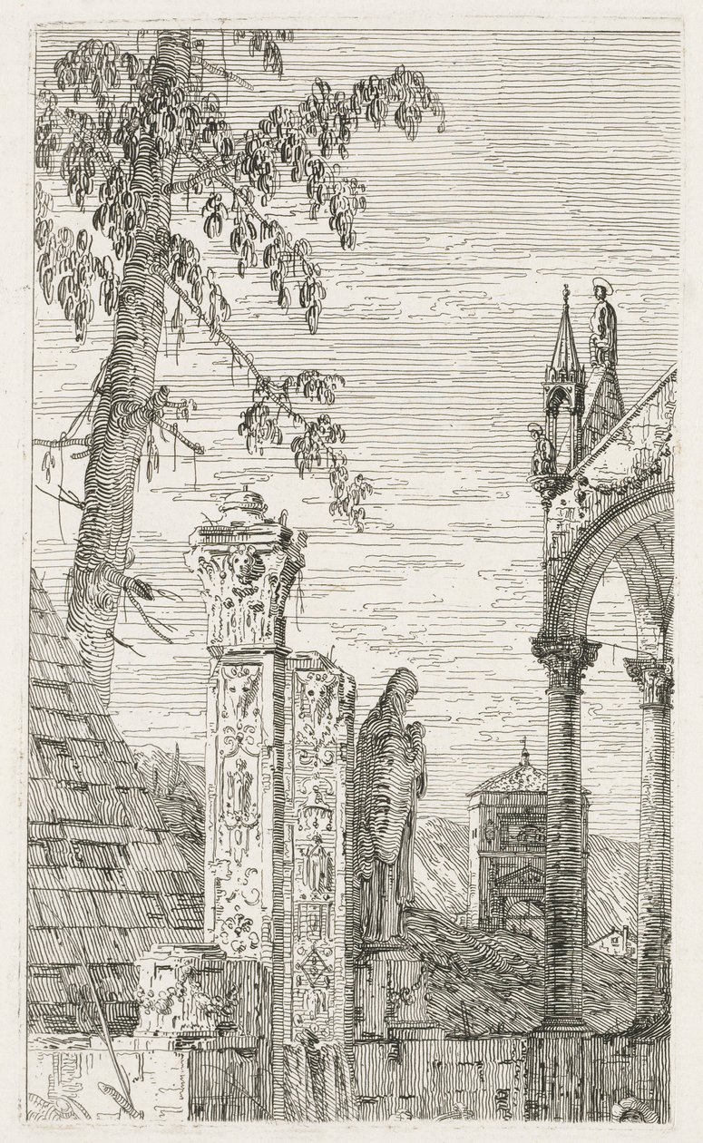 Vistas: Fragmentos de escultura de Antonio Canaletto