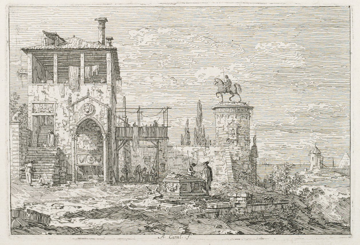 Vistas: El monumento ecuestre de Antonio Canaletto