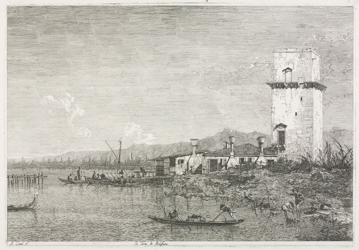 Vistas: La Torre de Malghera de Antonio Canaletto