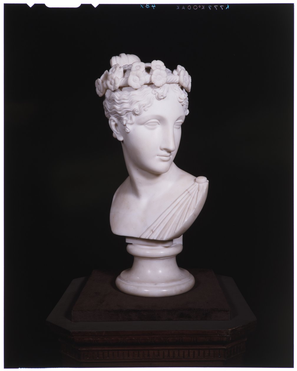 Cabeza de una bailarina, 1820 de Antonio Canova