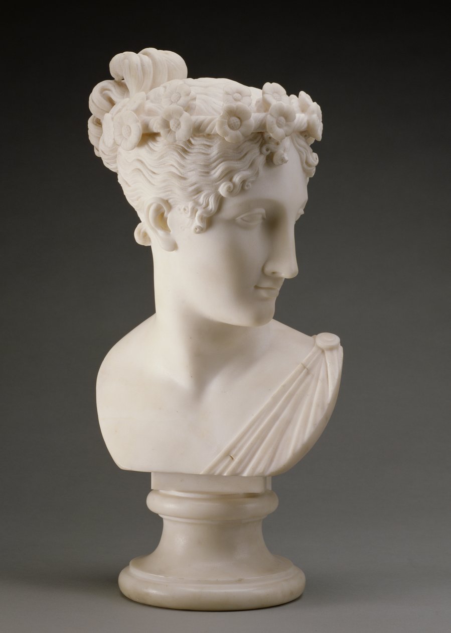 Cabeza de una bailarina, 1820 de Antonio Canova