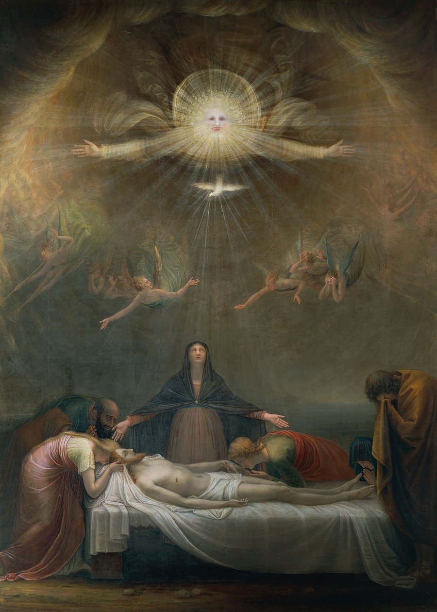 Lamentación sobre el Cristo muerto, detalle de Antonio Canova