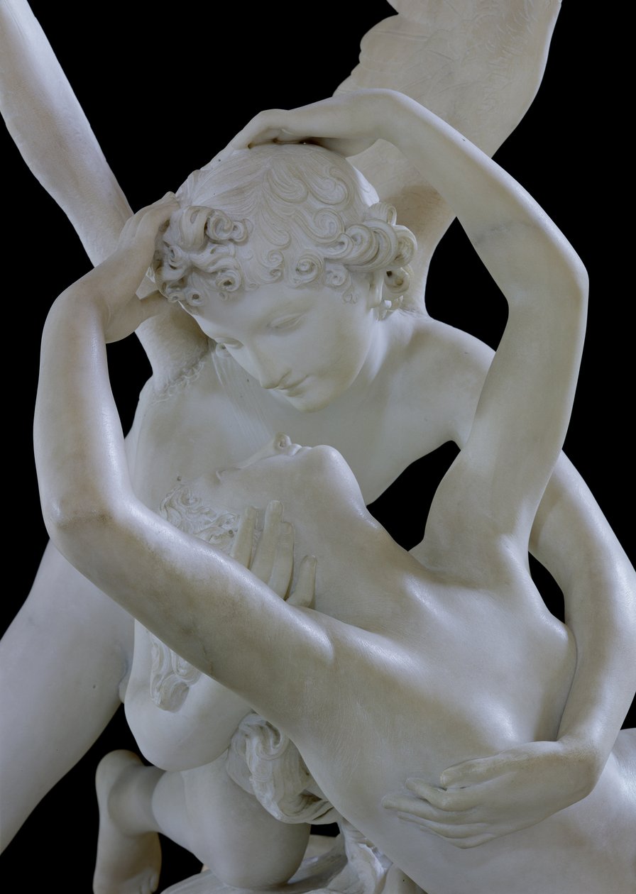 Psique Revivida por el Beso de Cupido, (detalle) de Antonio Canova
