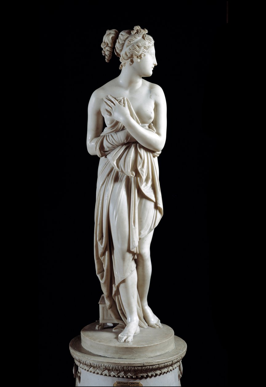 Venere Italica (Venus) - Estatua de mármol (h. 172 cm), por Antonio Canova (1757 - 1822) de Antonio Canova