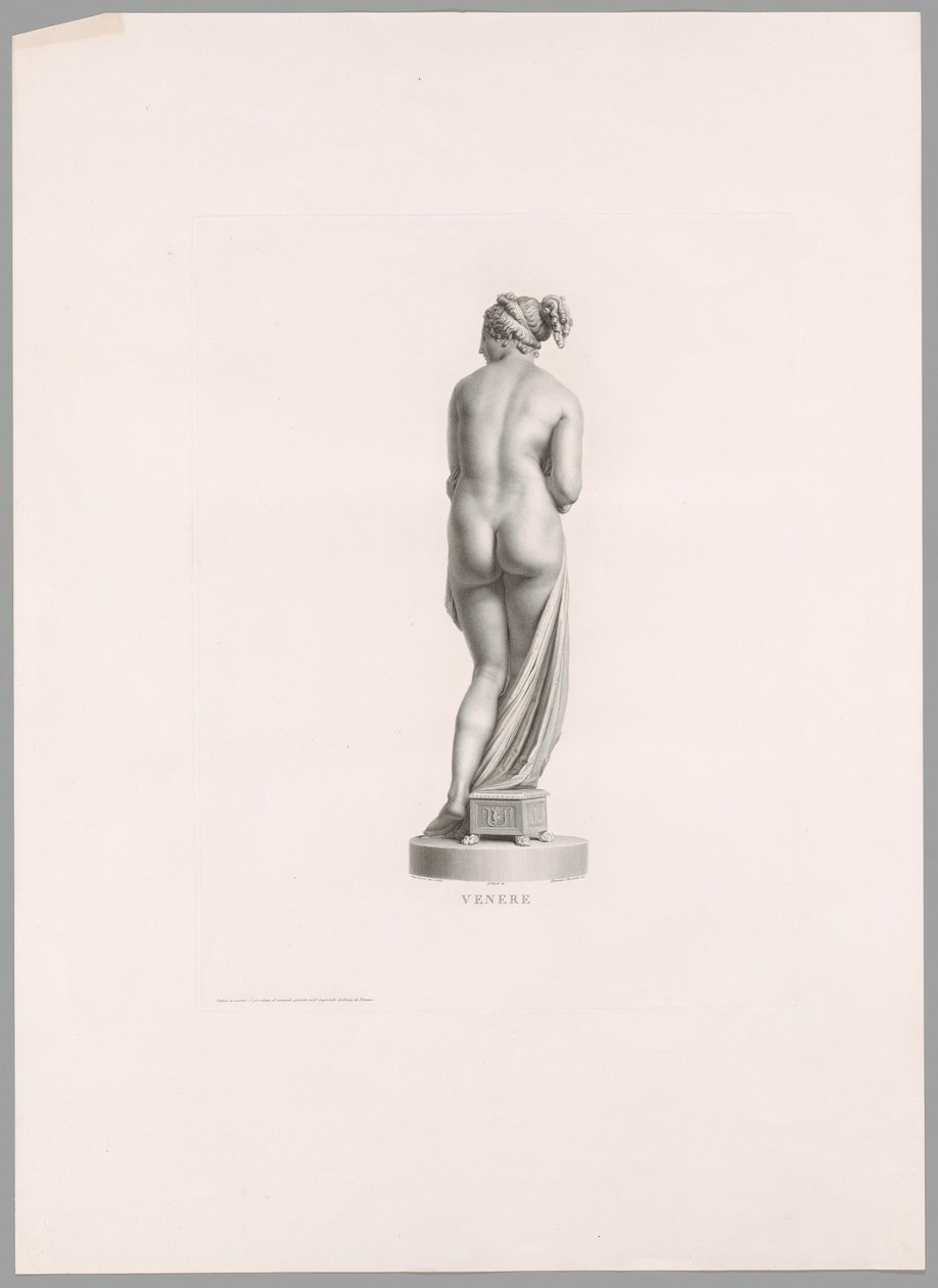 Venus, vista trasera, de la obra de Canova de Antonio Canova