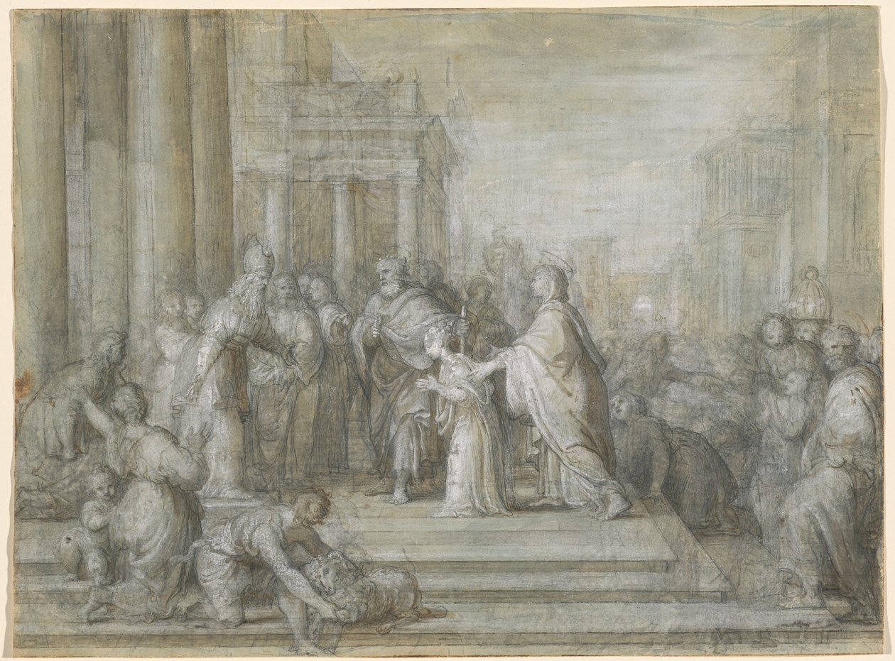 La Presentación de la Virgen en el Templo de Antonio Cavallucci