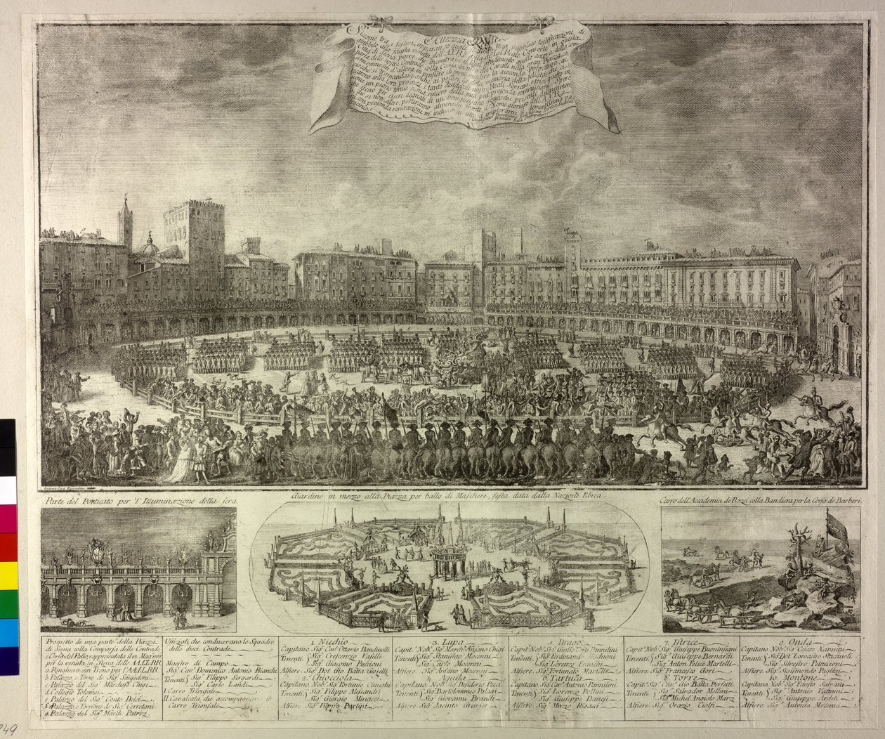 Ilustración de las fiestas de Antonio Cioci or Ciocchi