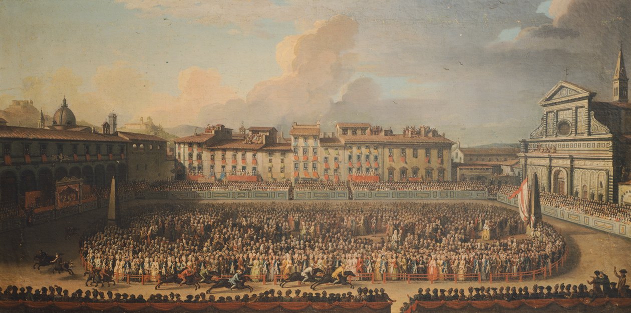 La carrera de los caballos berberiscos de Antonio Cioci or Ciocchi