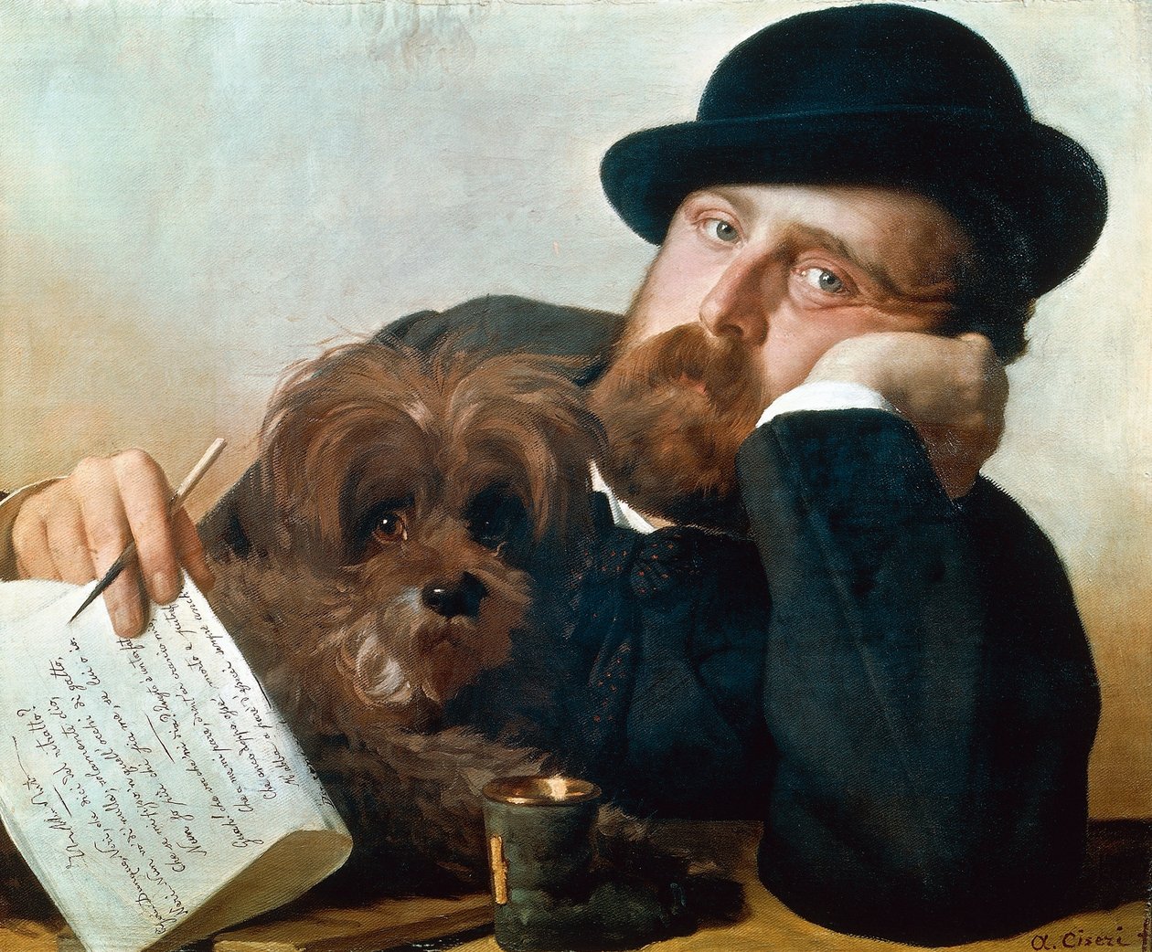 Retrato de Neri Tanfucio de Antonio Ciseri