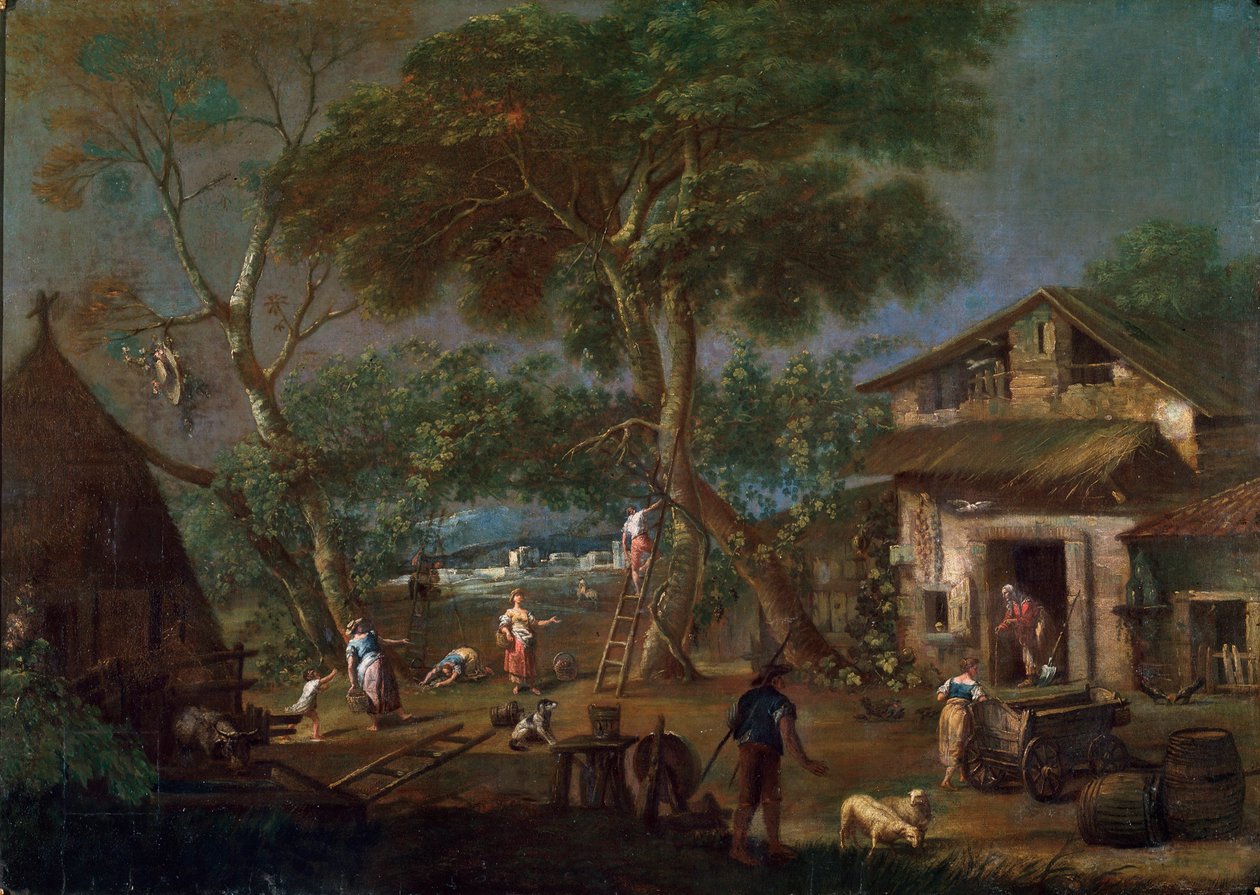 Paisaje italiano de Antonio Diziani