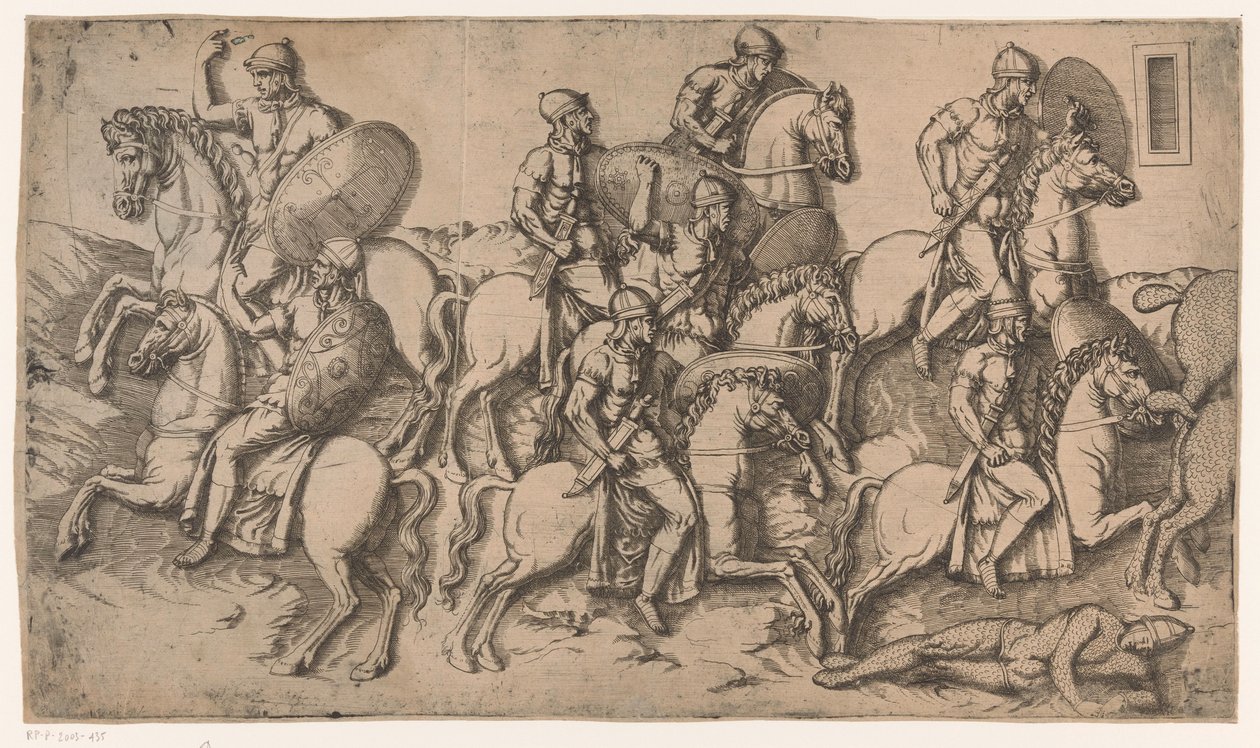 Escena de las Guerras Dácicas de Antonio Fantuzzi (circle of)