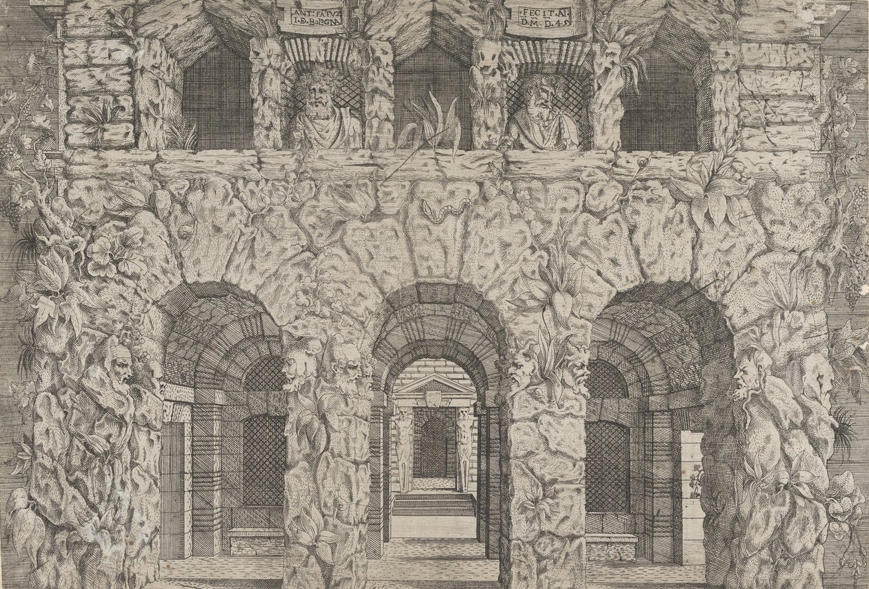 Una gruta, ca. 1545 de Antonio Fantuzzi
