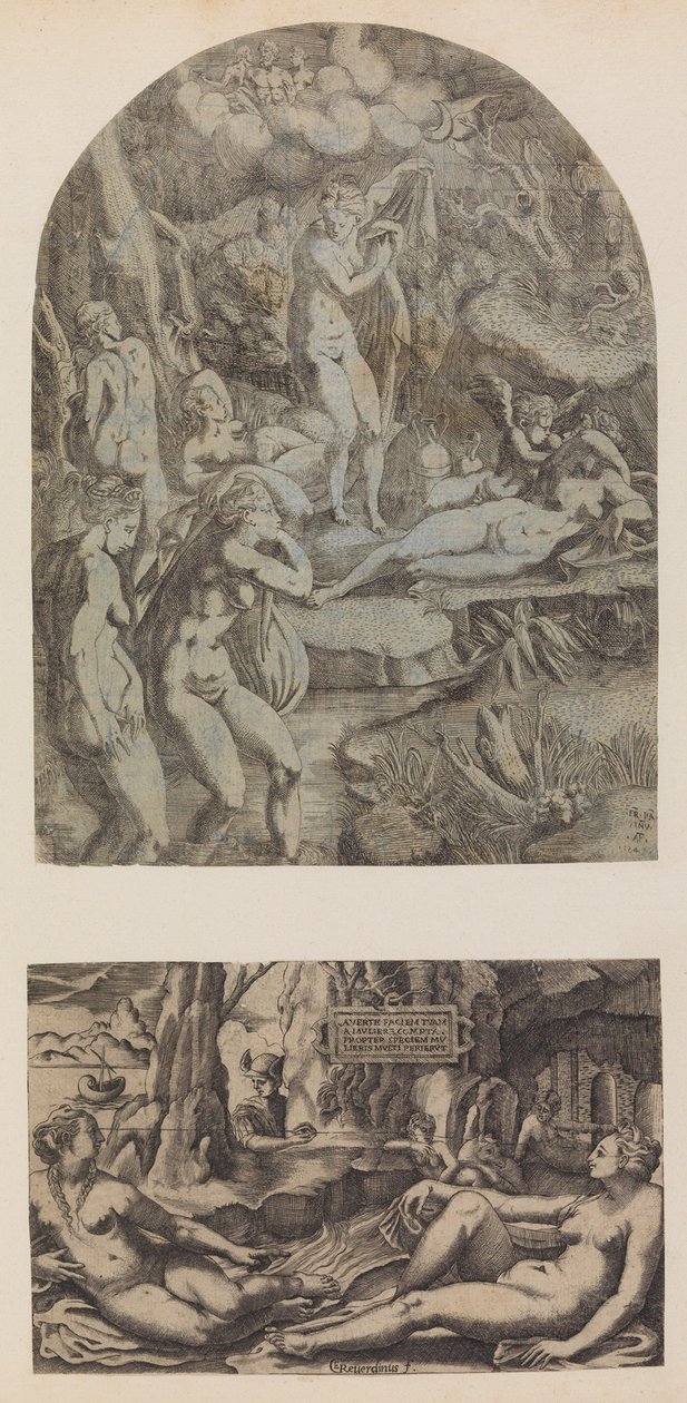 Venus y ninfas bañándose de Antonio Fantuzzi
