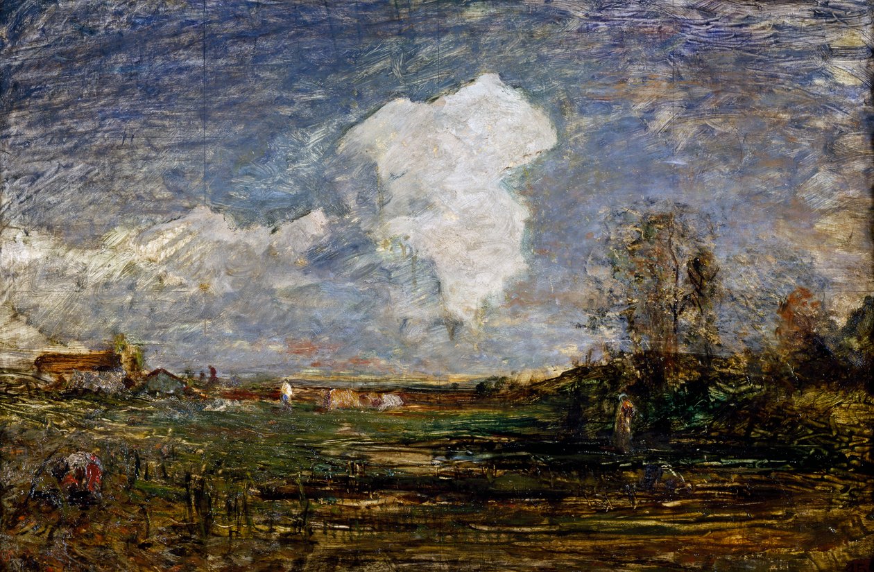 Un estudio para Las nubes, por Antonio Fontanesi (1818-1882), Italia de Antonio Fontanesi