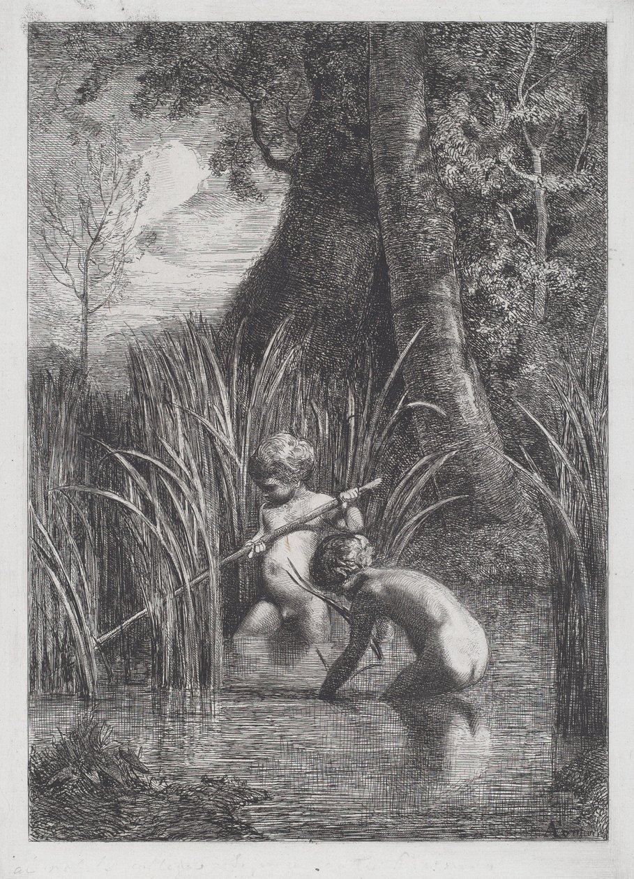 La pesca de Antonio Fontanesi