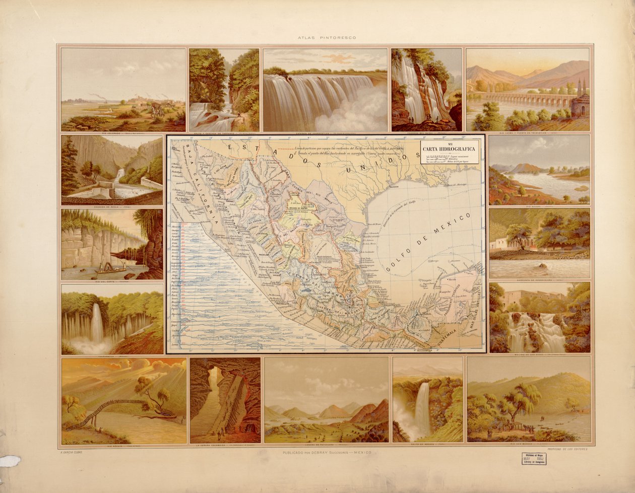 Atlas pictórico e histórico de los Estados Unidos Mexicanos. LOC 2008621671-10 de Antonio García Cubas