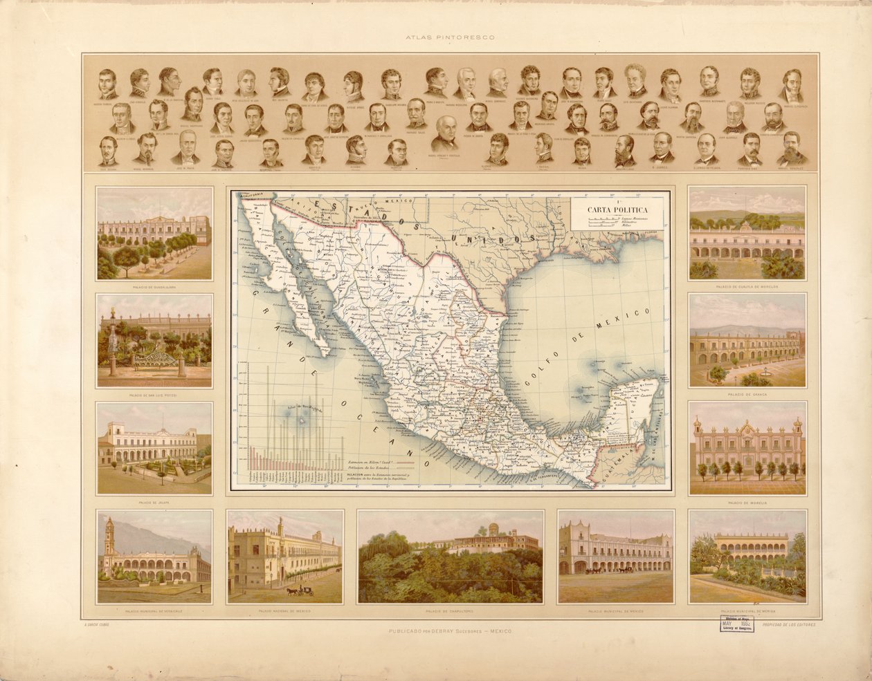 Atlas pictórico e histórico de los Estados Unidos Mexicanos. LOC 2008621671-4 de Antonio García Cubas