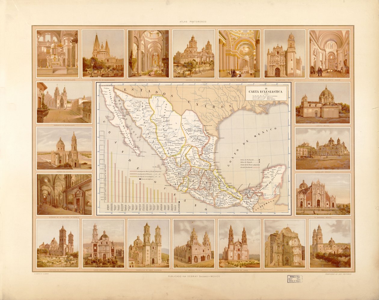 Atlas pictórico e histórico de los Estados Unidos Mexicanos. LOC 2008621671-6 de Antonio García Cubas