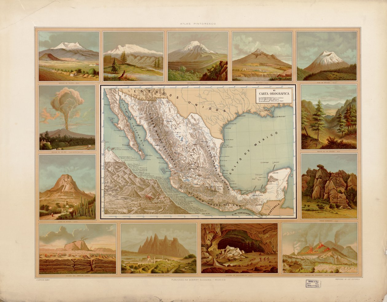Atlas pictórico e histórico de los Estados Unidos Mexicanos. LOC 2008621671-9 de Antonio García Cubas