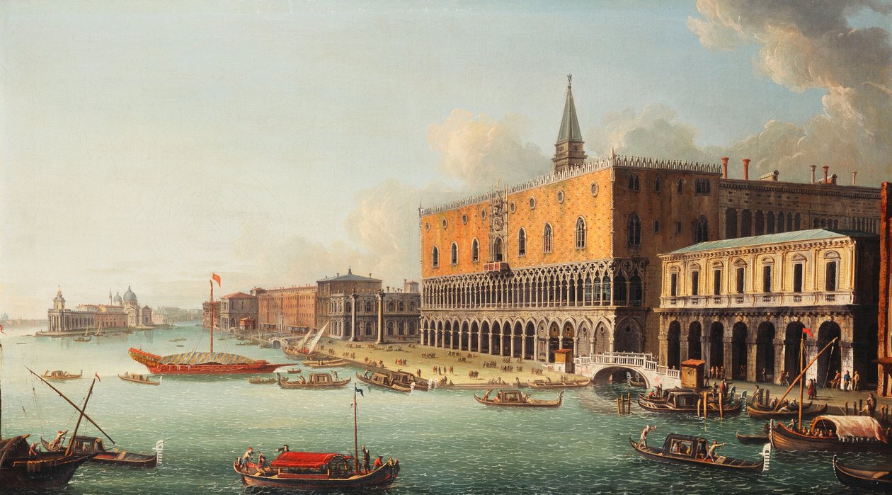 El Bacino de San Marco, Venecia, mirando al oeste, c.1740s de Antonio Joli